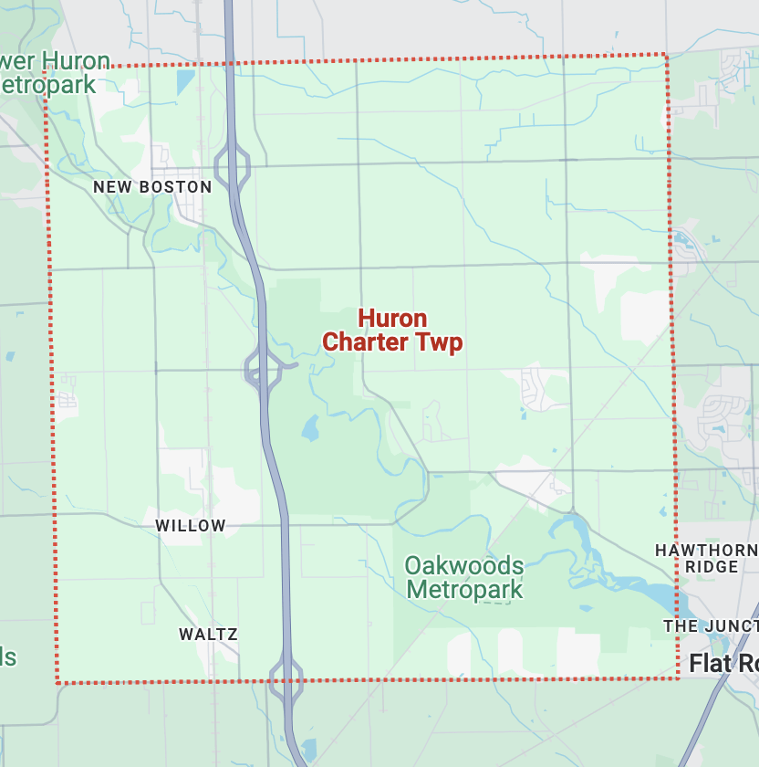 Huron Charter, MI Map